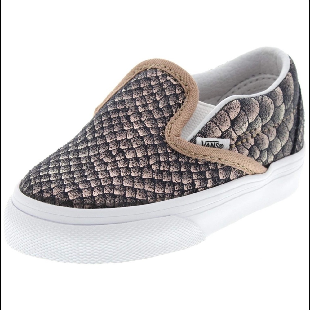 Classic Slip ON Metallic Rose Gold Toddler Shoes